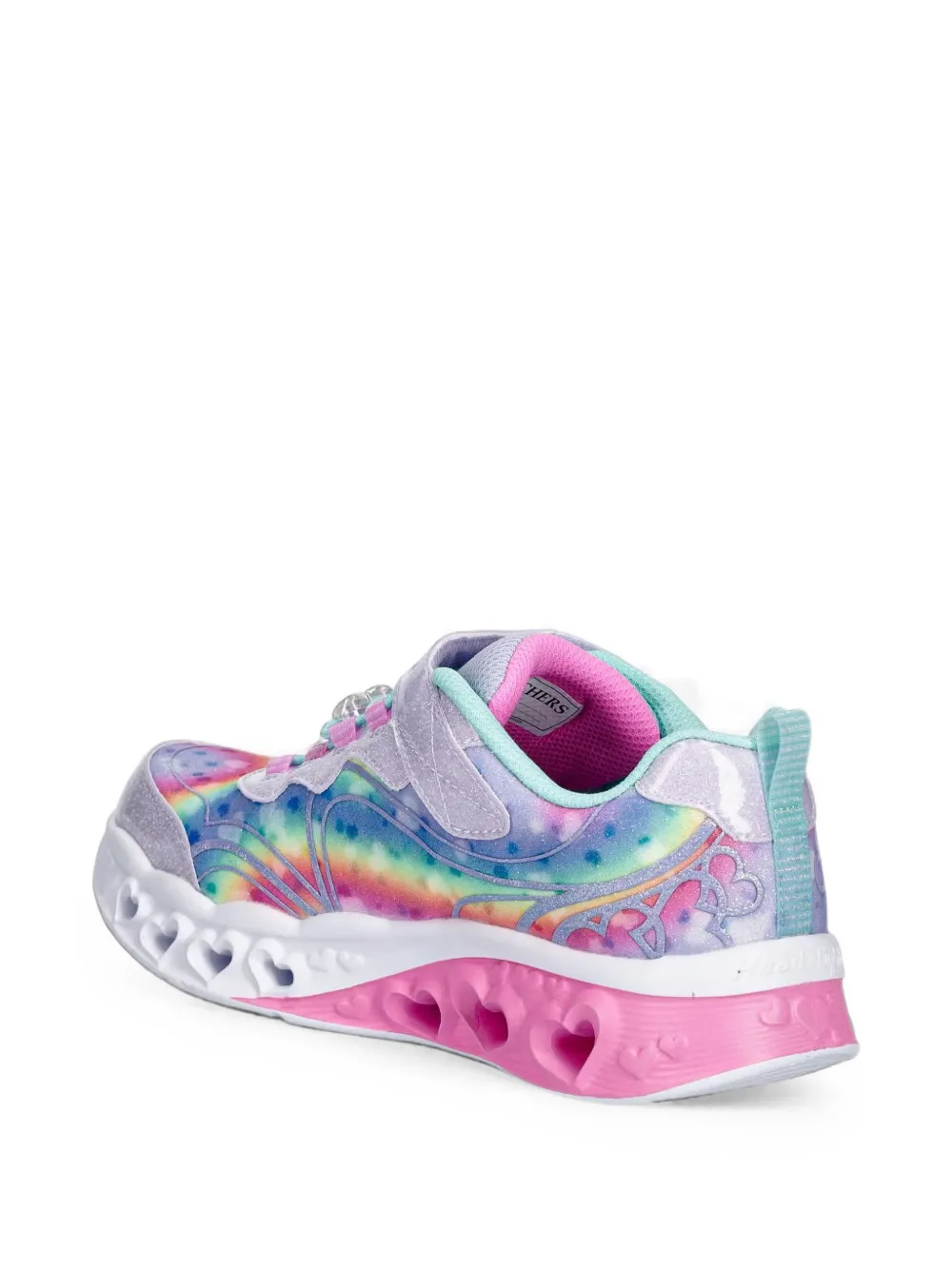 Skechers Heart Lights rainbow-print sneakers Paars