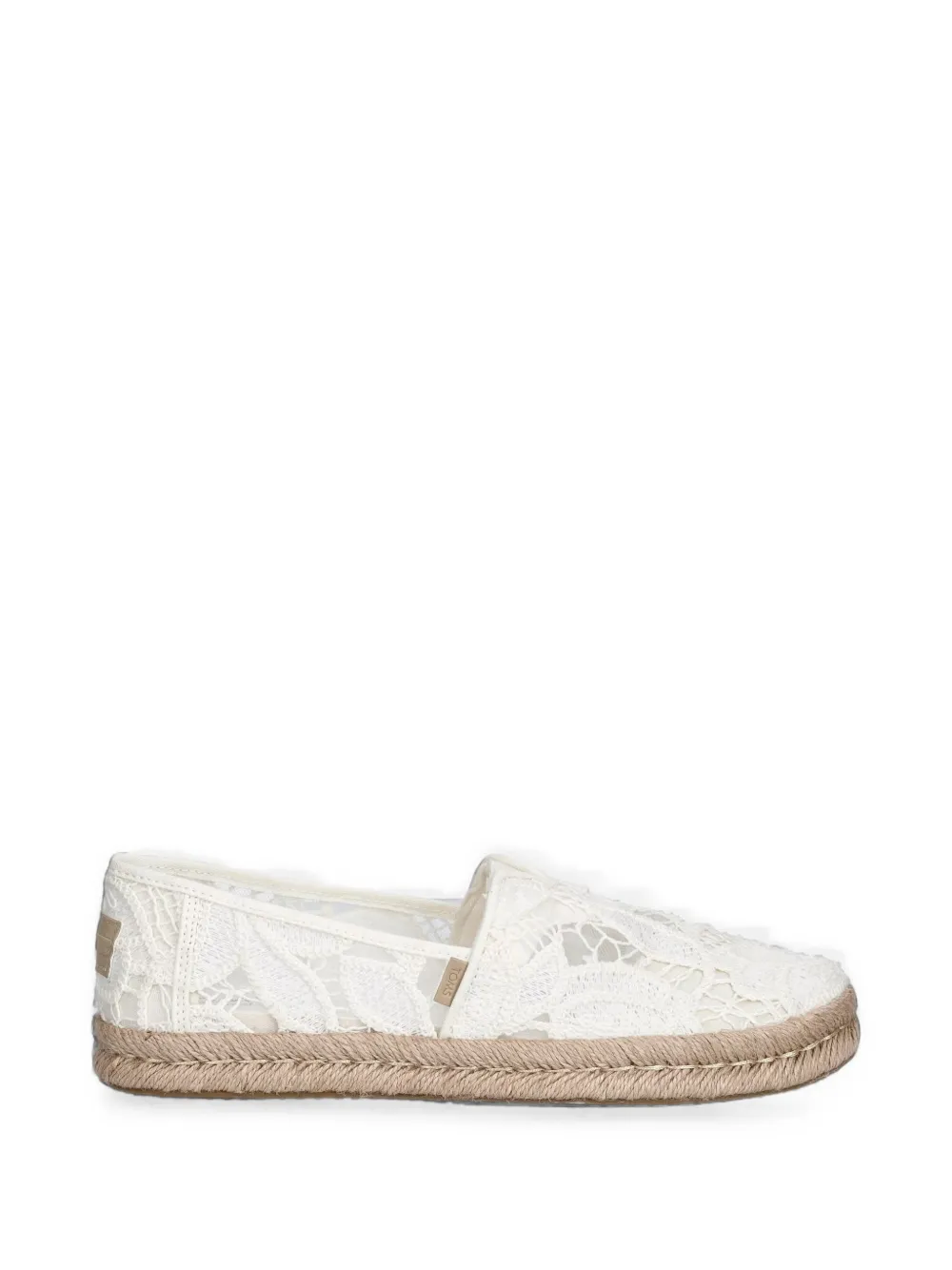 Toms Alpargata Rope 2.0 lace-overlay braided-sole espadrilles Wit