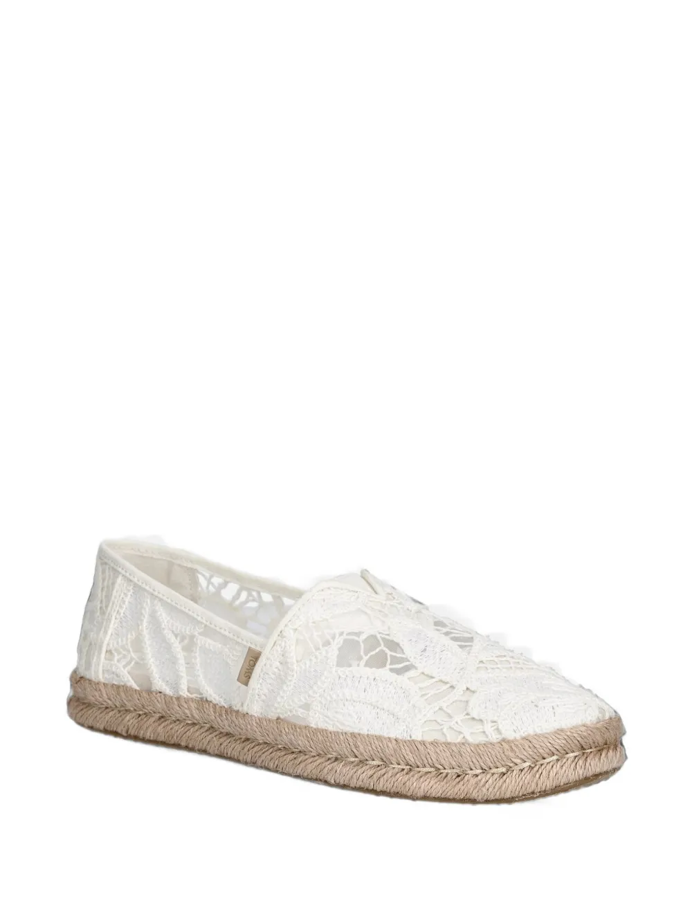 Toms Alpargata Rope 2.0 lace-overlay braided-sole espadrilles Wit