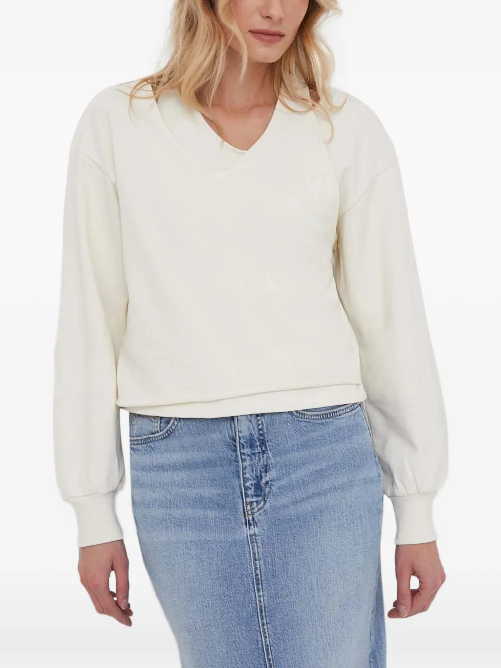 Sisley cut-out layered sweater