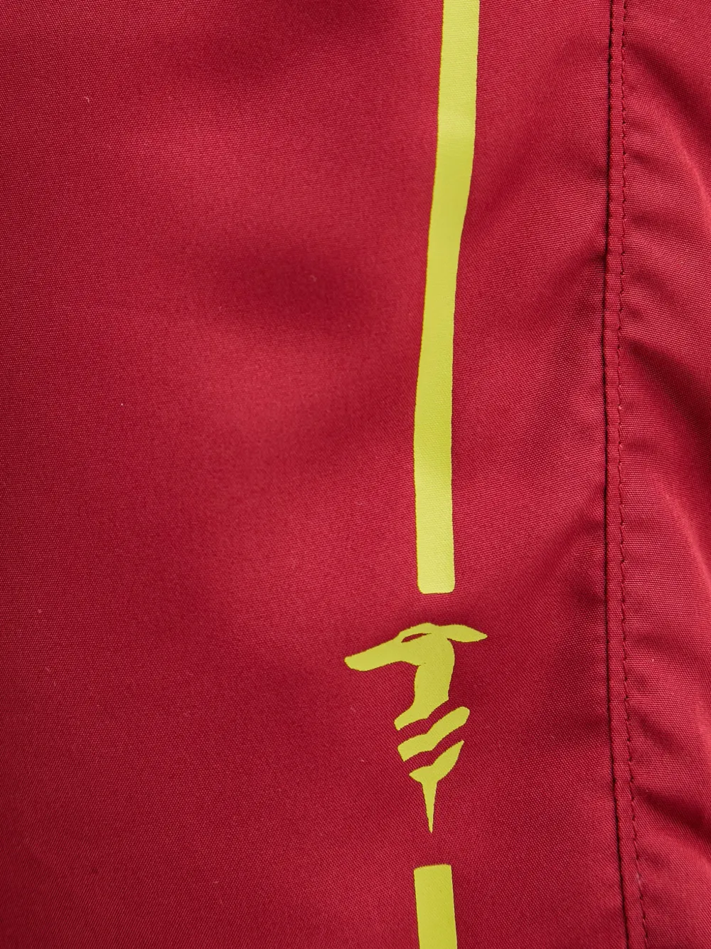 Trussardi Zwembroek met logoprint en trekkoord Rood