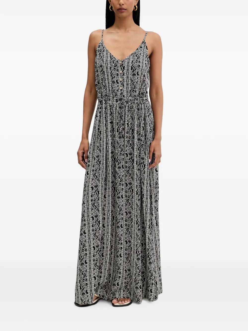 Rip Curl Molokai floral-print button-up maxi dress