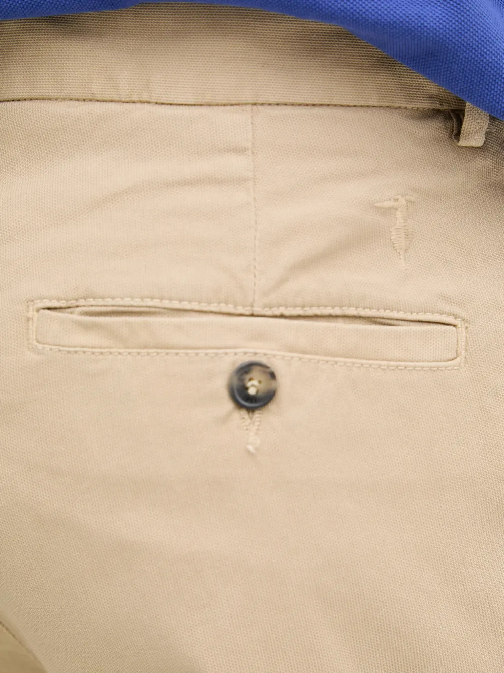 Trussardi logo-embroidered chinos trousers Beige