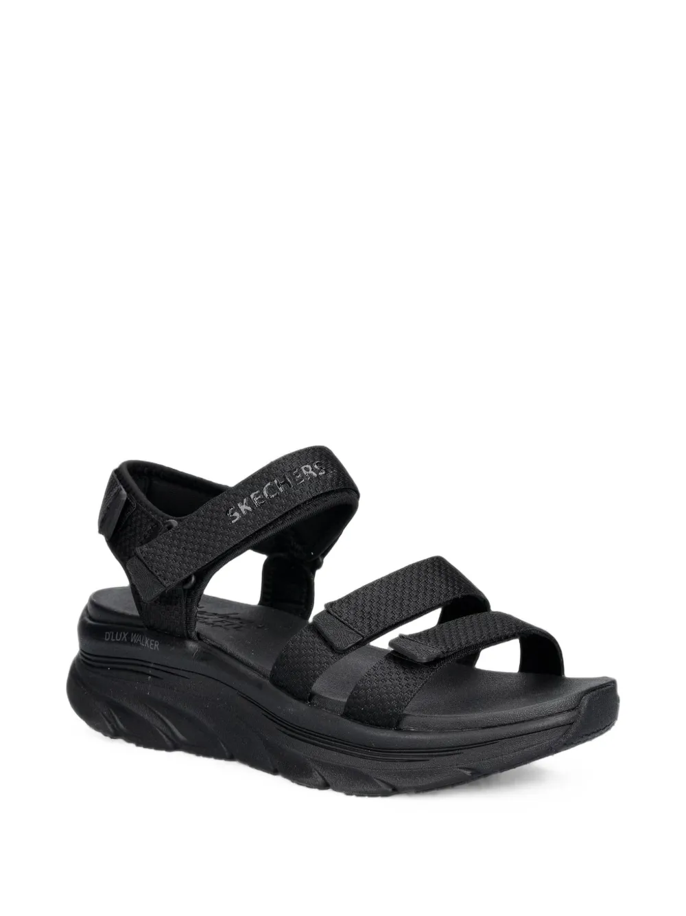 Skechers D'Lux Walker touch-strap sandals Zwart