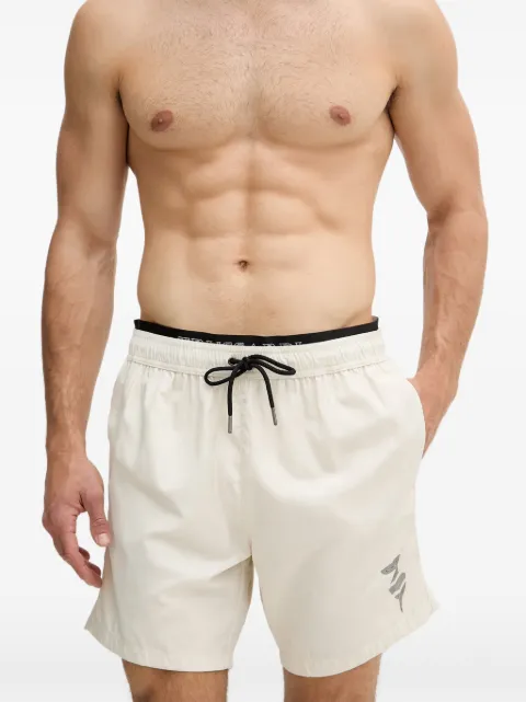 Trussardi logo-print drawstring swim shorts