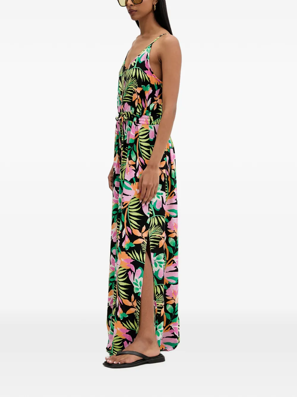 Rip Curl Molokai maxi-jurk met bloemenprint Zwart