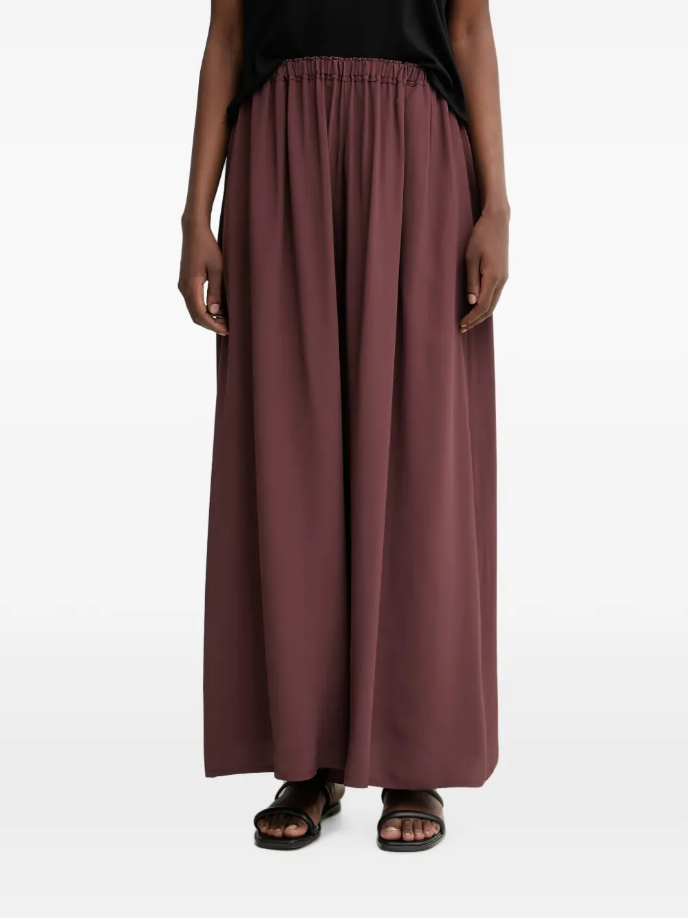 Sisley elasticated-waist palazzo pants