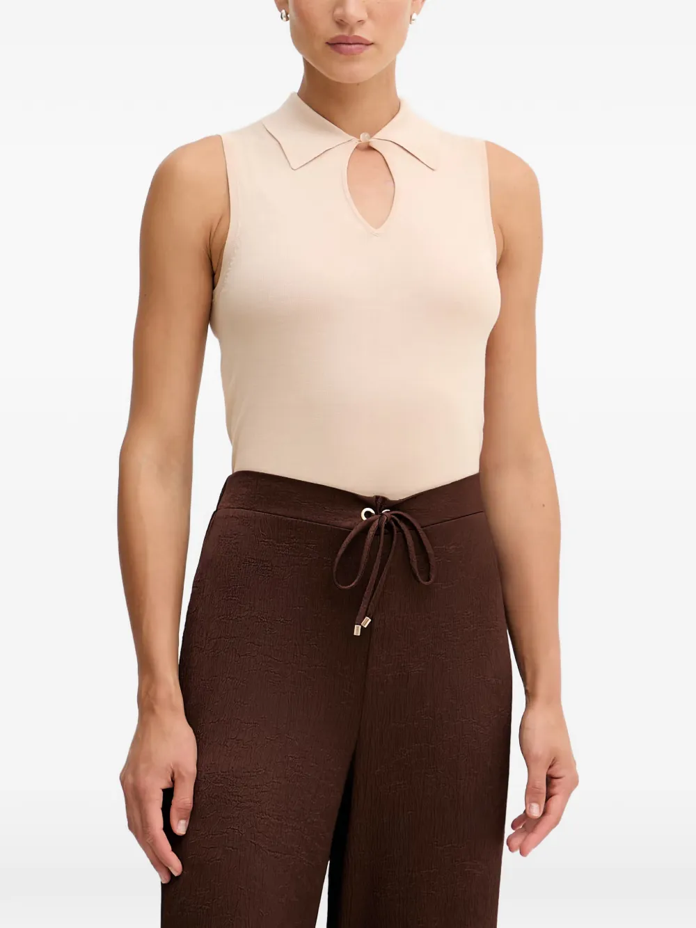 Sisley cut-out sleeveless tank top