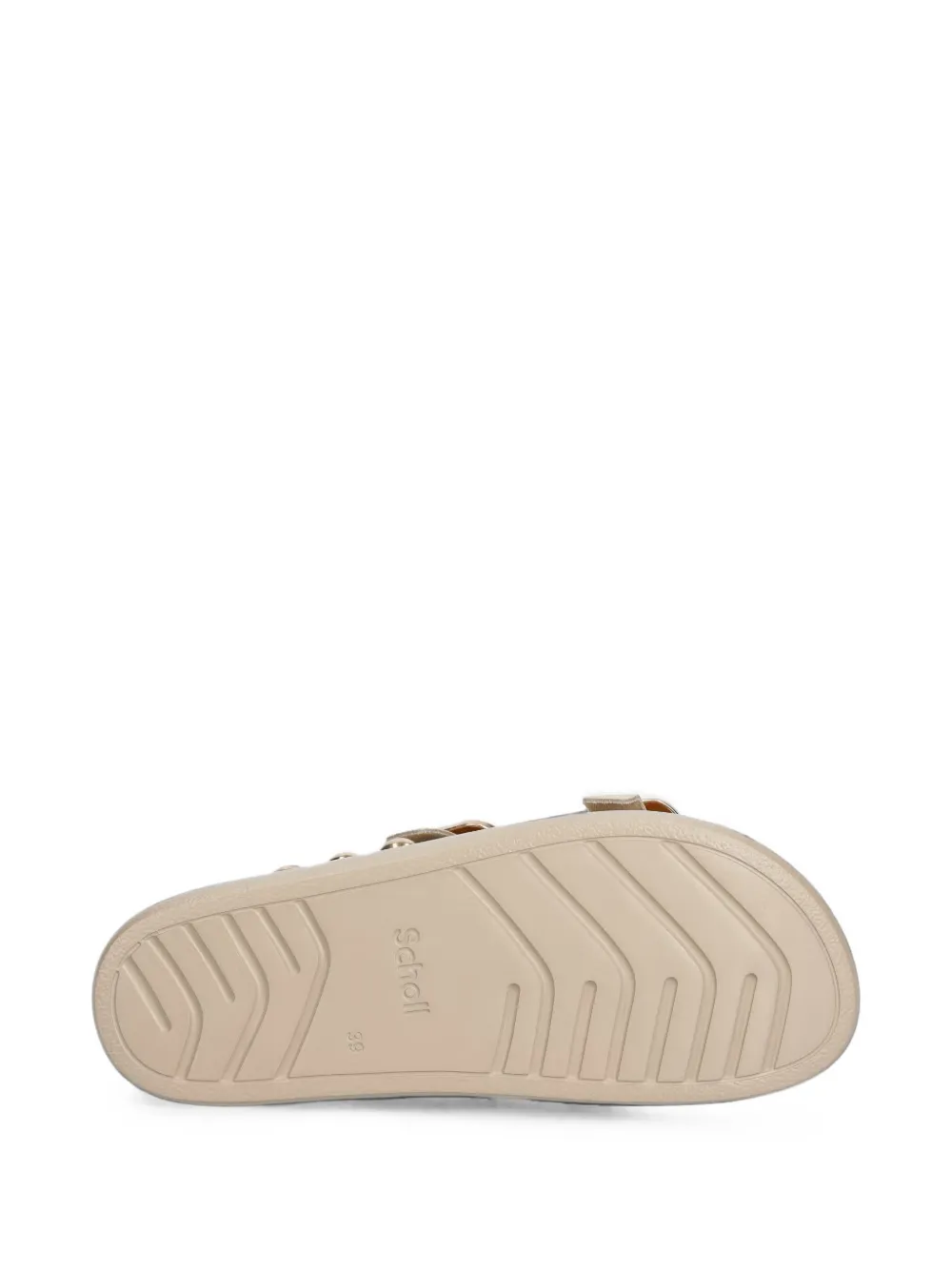 Scholl Flora studded flat sandals Wit