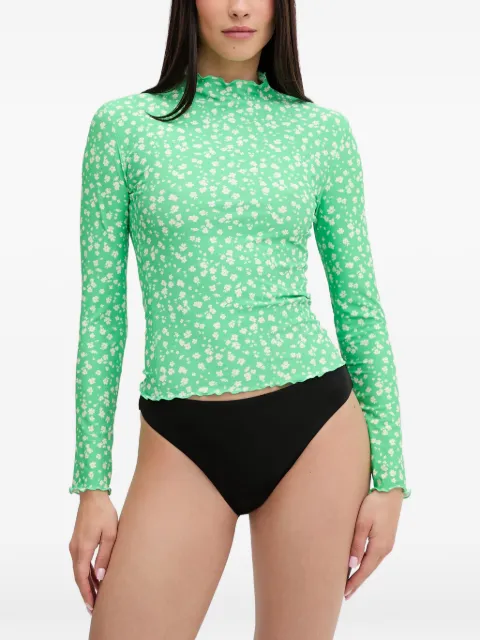 Rip Curl Surf Side floral-print rash guard