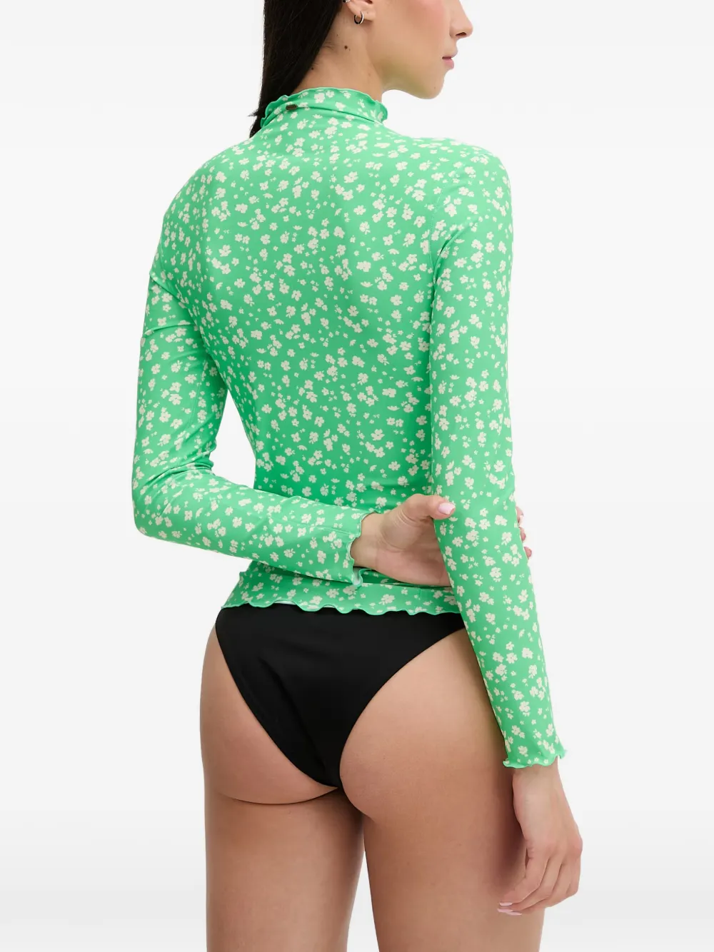 Rip Curl Surf Side shirt met bloemen=print Groen