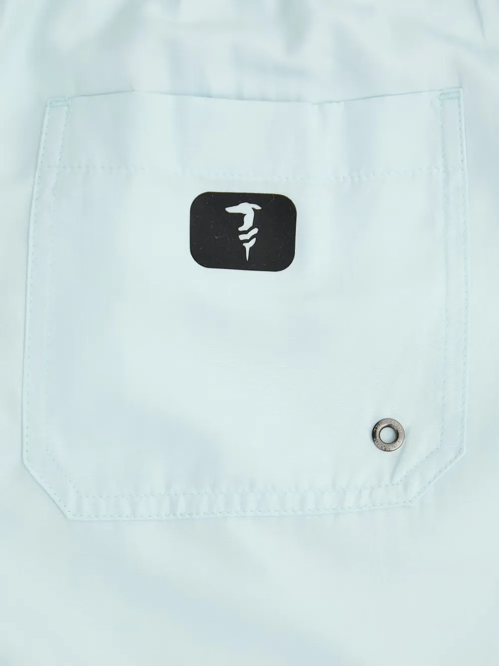 Trussardi Zwembroek met logoprint en trekkoord Blauw