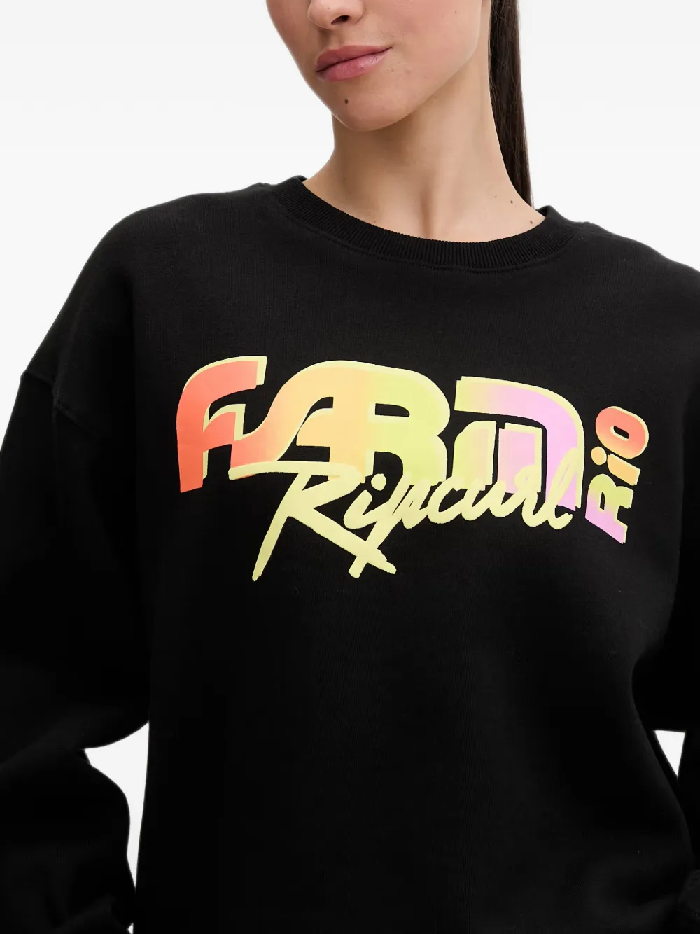 Rip Curl x Farm Rio Carioca sweater met logo-print Zwart