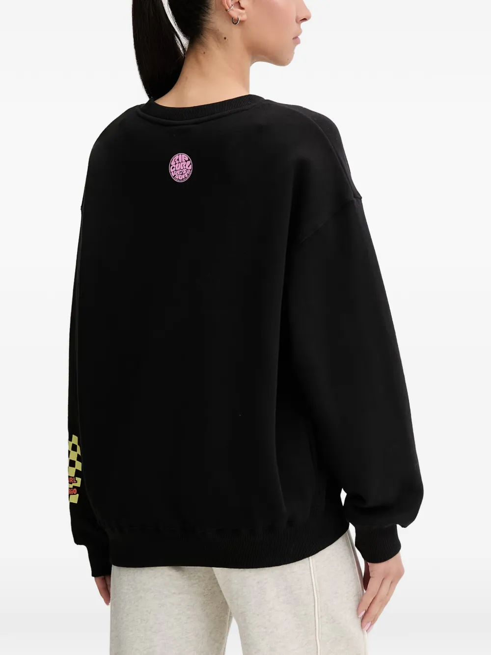 Rip Curl x Farm Rio Carioca sweater met logo-print Zwart