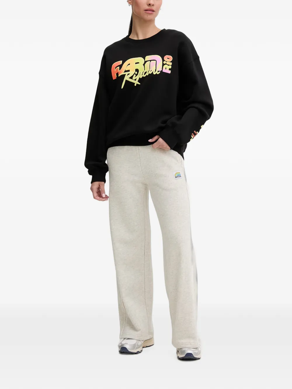 Rip Curl x Farm Rio Carioca sweater met logo-print Zwart