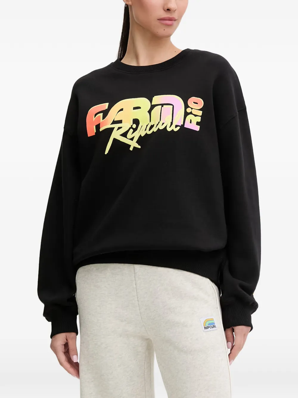 Rip Curl x Farm Rio Carioca logo-print sweatshirt - Nero