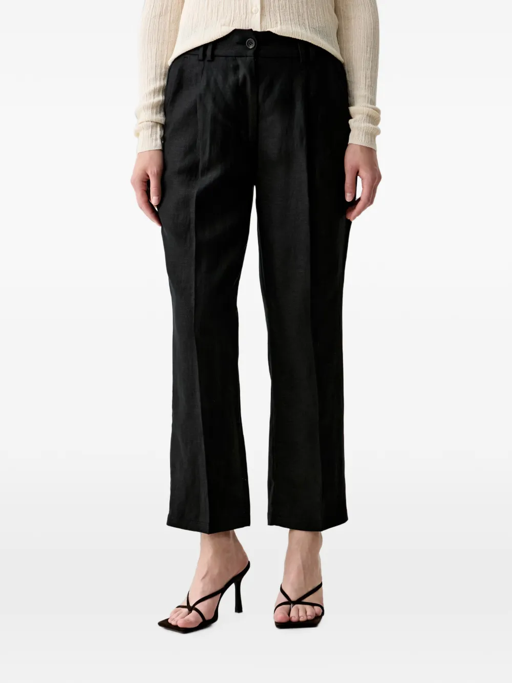 Sisley pressed-crease trousers