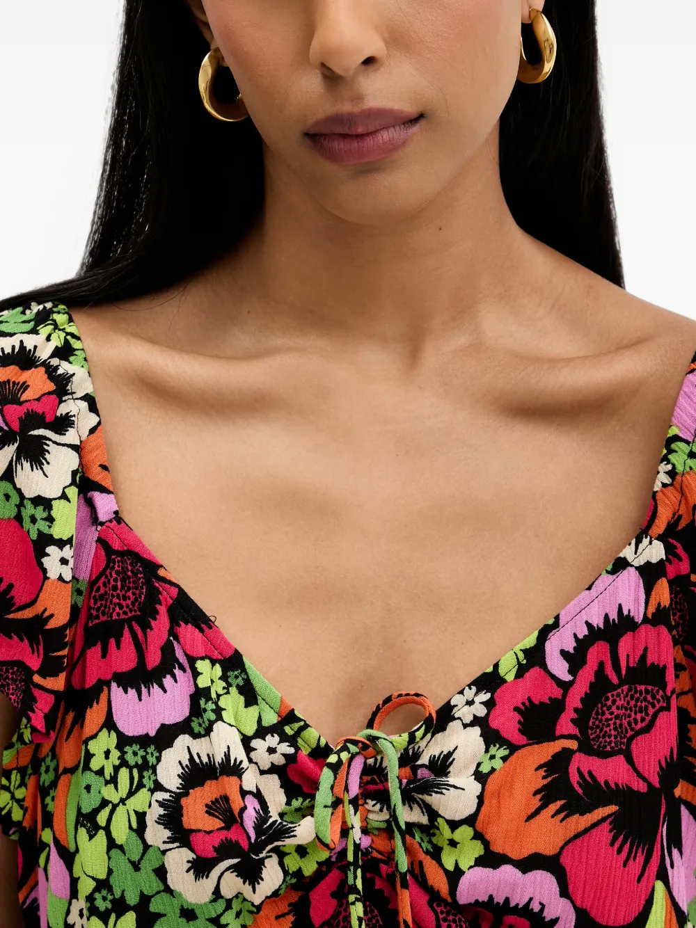 Rip Curl Blooming mini-jurk met bloemen-print Groen
