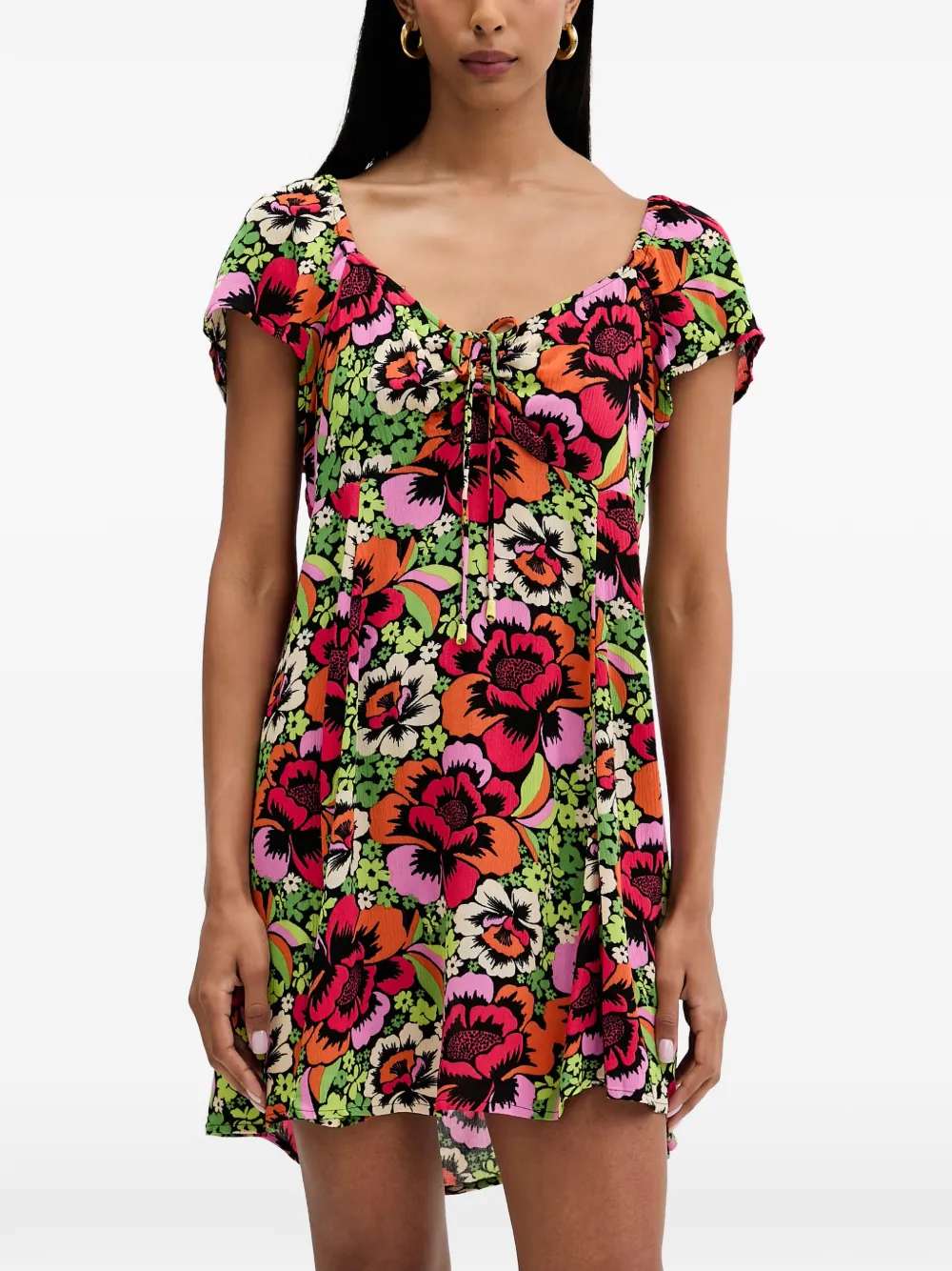 Rip Curl Blooming mini-jurk met bloemen-print Groen