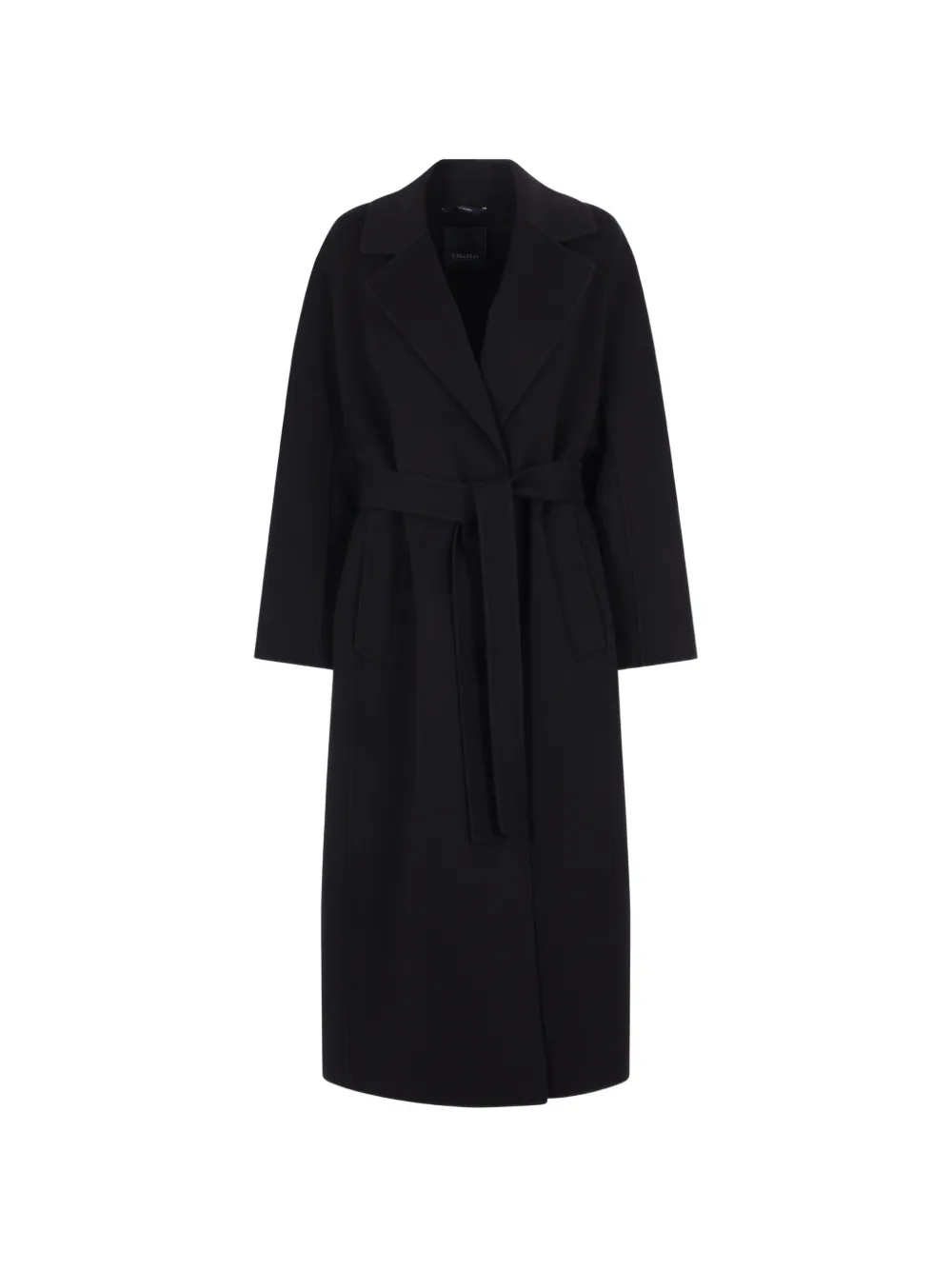 'S Max Mara belted wrap coat - Nero
