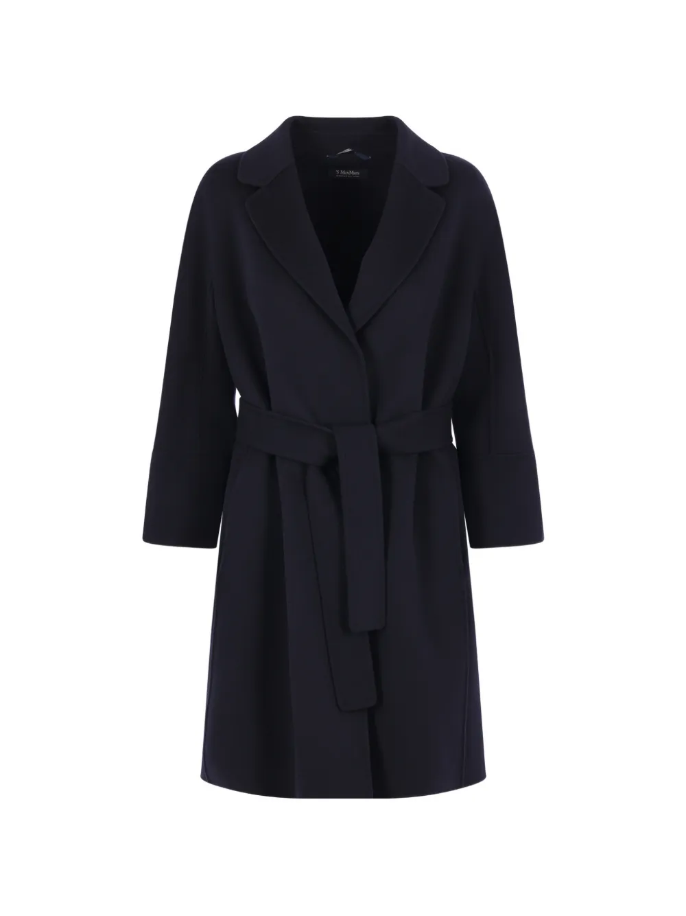 'S Max Mara Arona wool wrap coat - Blu