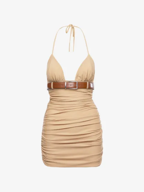 MEDEEA vestido corto fruncido