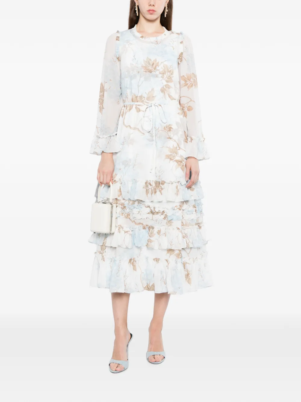 Needle & Thread Wisteria jurk Wit