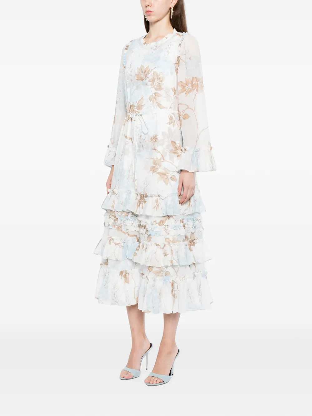 Needle & Thread Wisteria jurk Wit