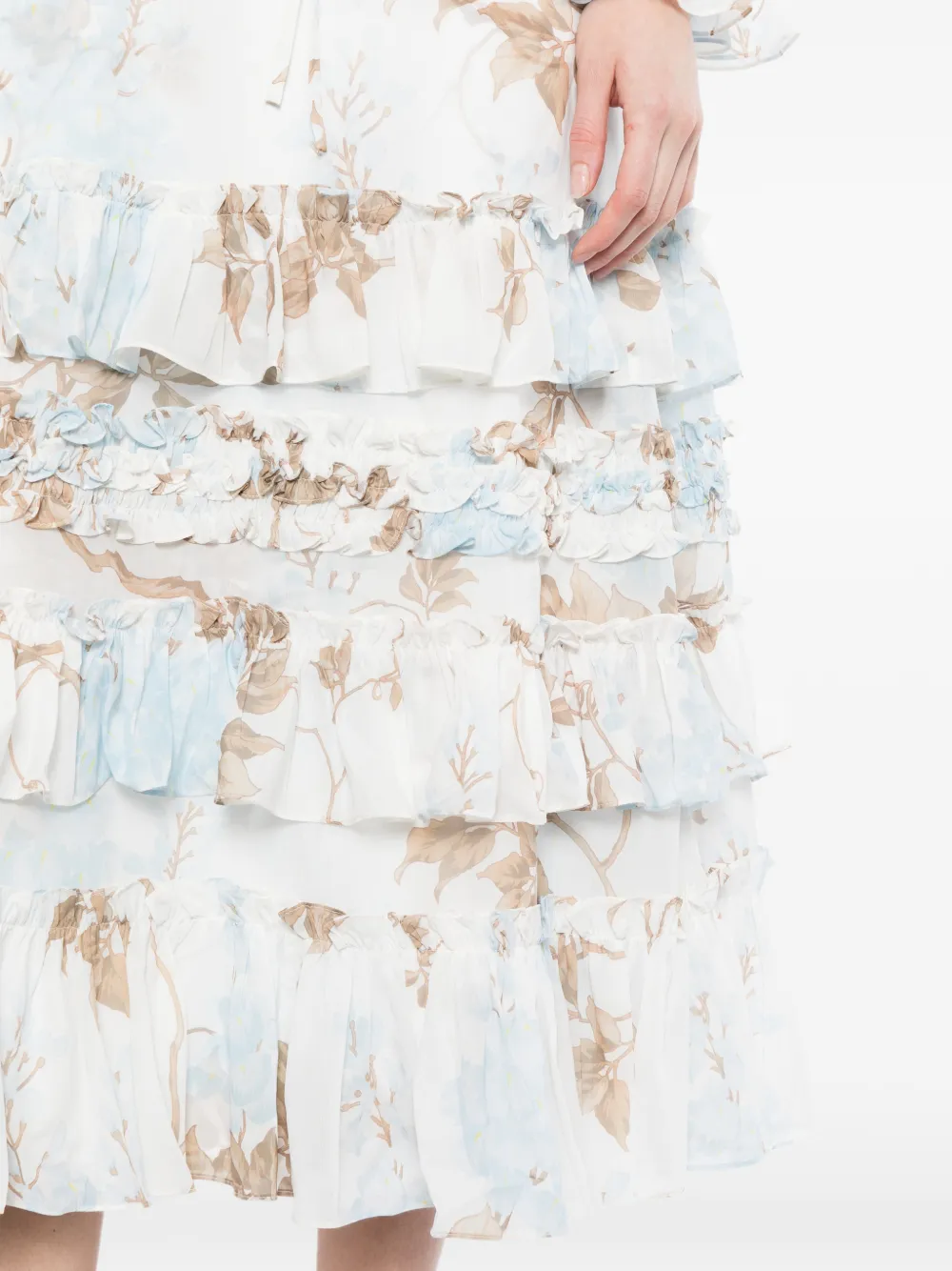 Needle & Thread Wisteria jurk Wit