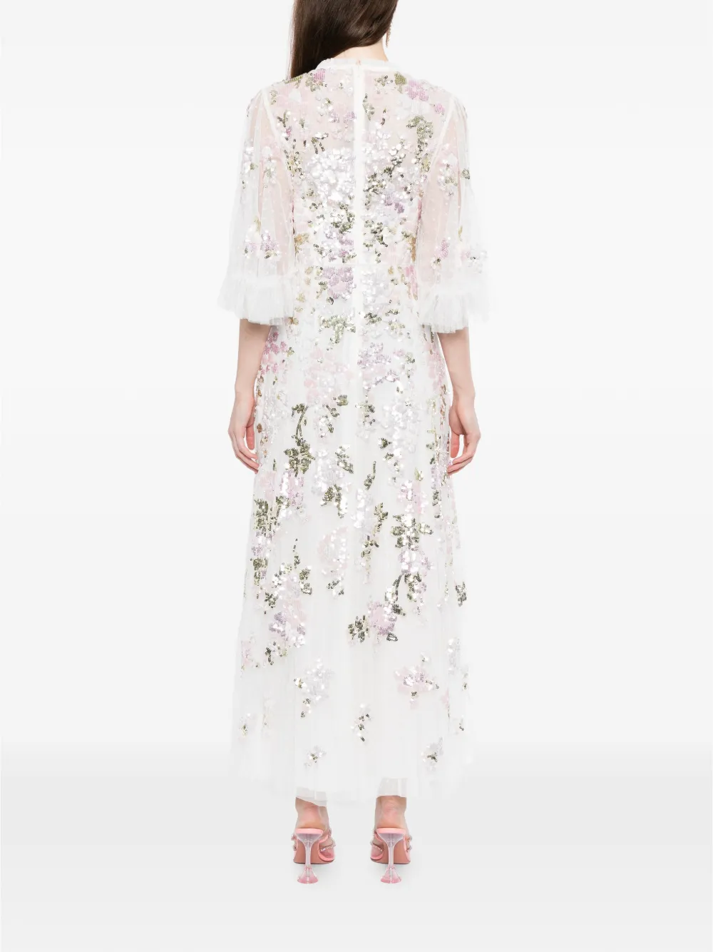Needle & Thread Wisteria avondjurk Wit