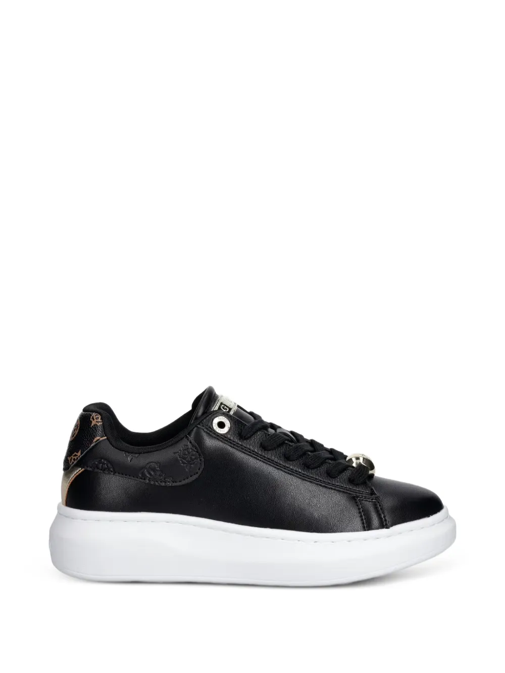 GUESS USA Fireup genuine-leather sneakers - Nero