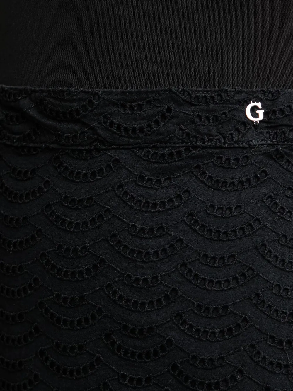 GUESS USA Rok met ruche Zwart