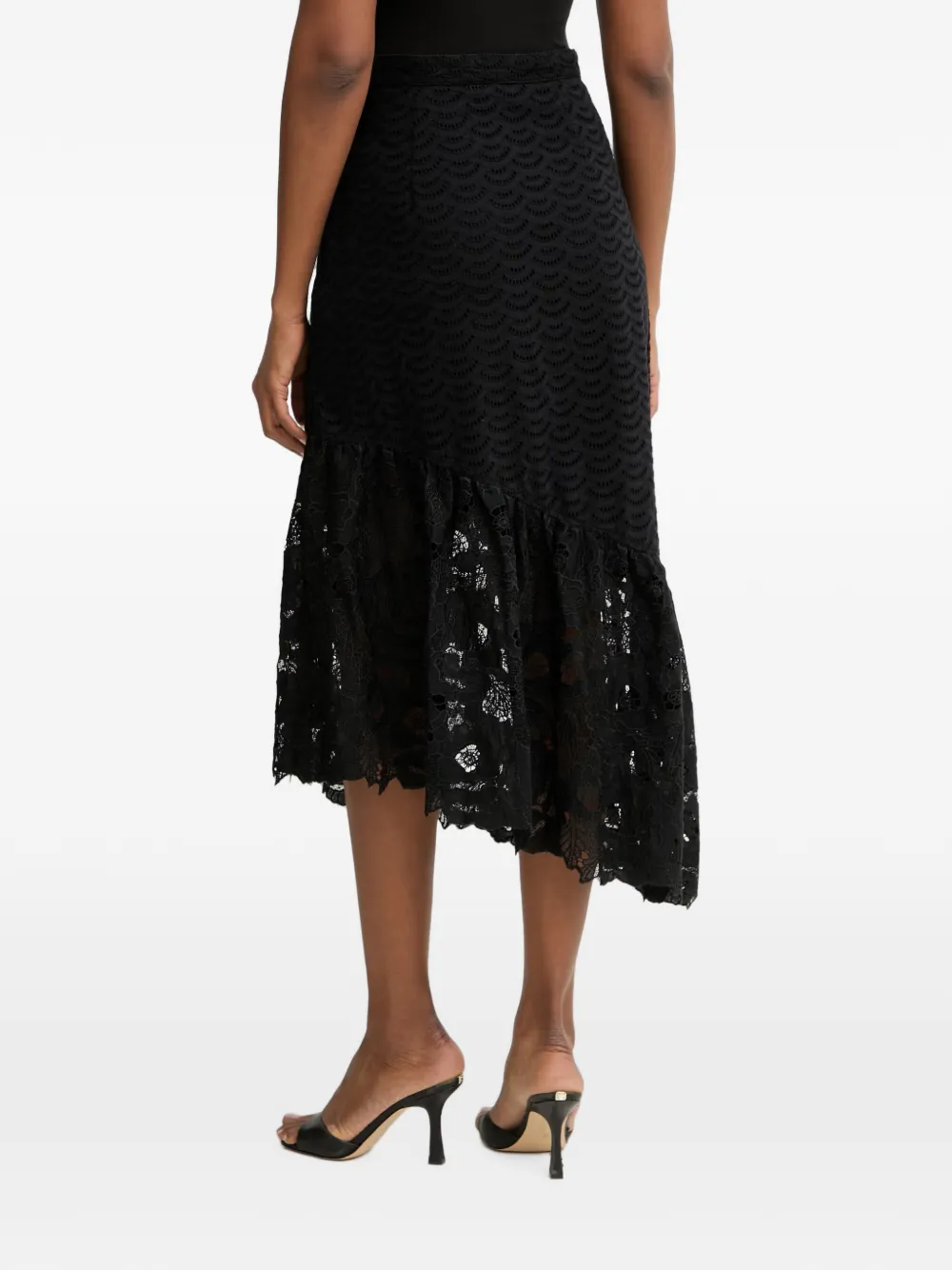 GUESS USA Rok met ruche Zwart