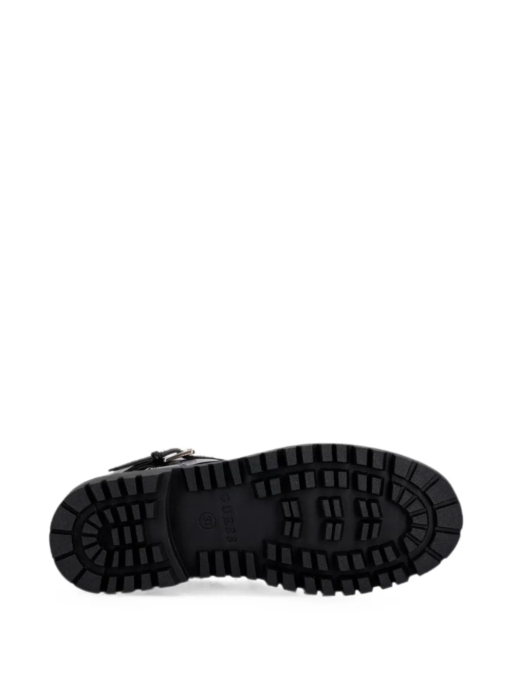 GUESS USA buckle-fastening lace-up boots Zwart