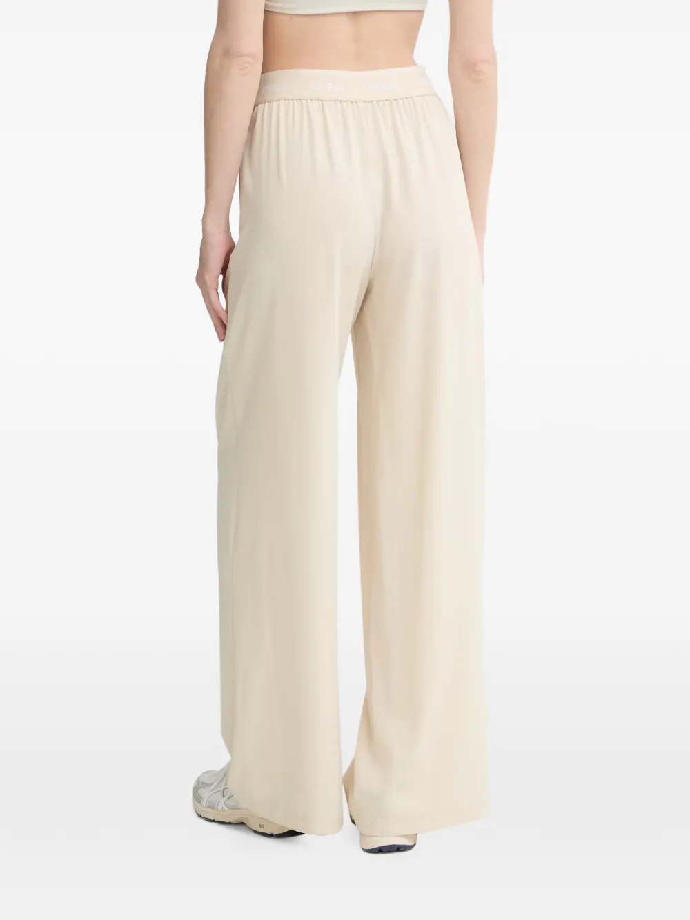 GUESS USA Broek met logoband Beige