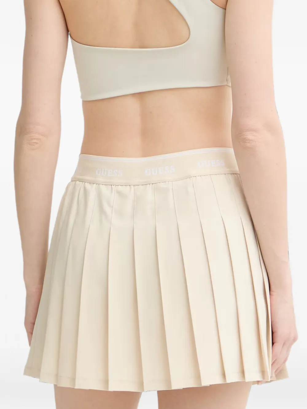GUESS USA Mini-plooirok Beige