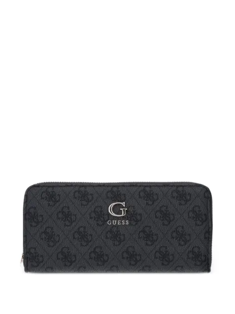GUESS USA monogram-print logo-plaque wallet