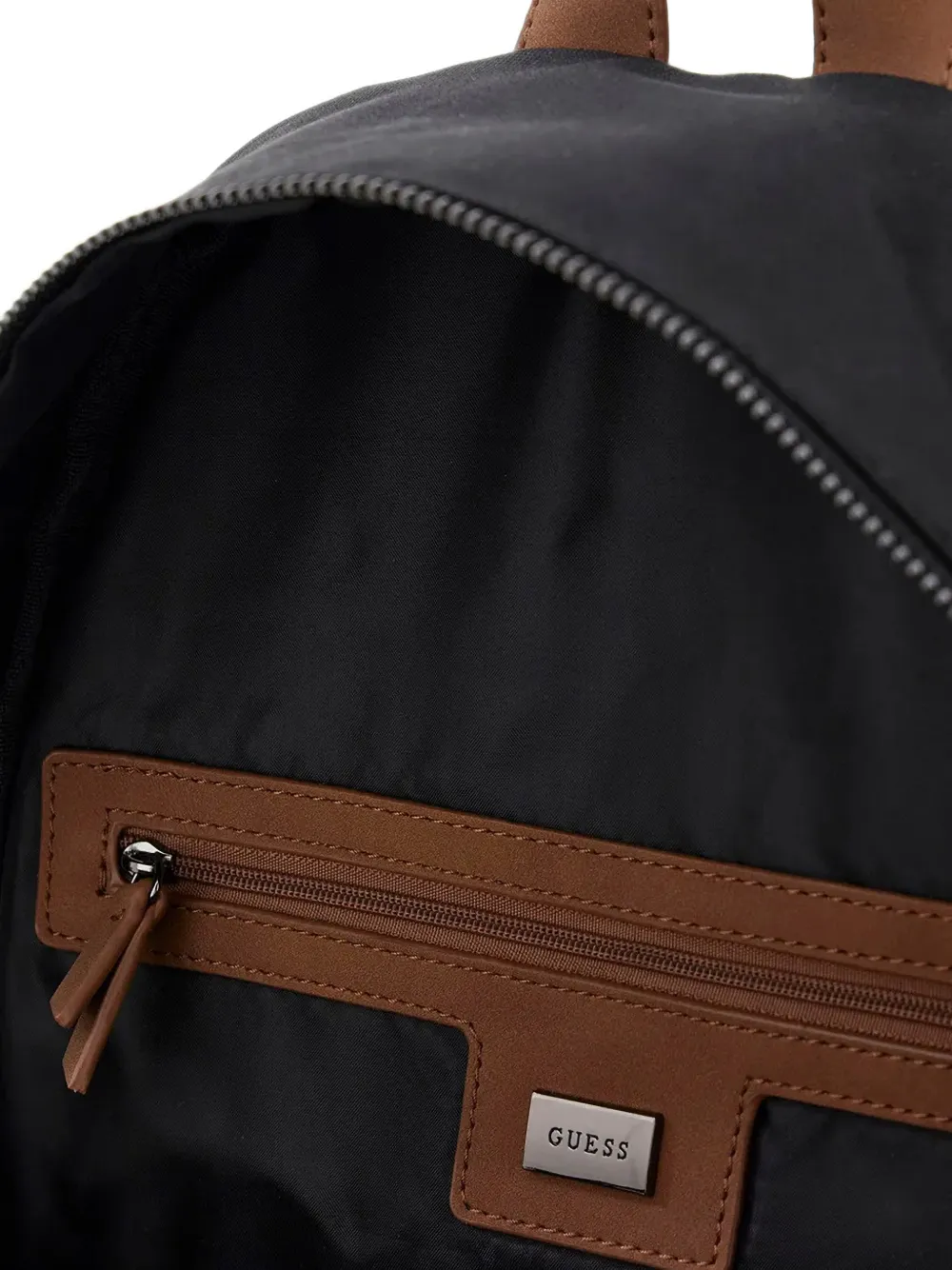 guess kids logo-patch panelled backpack Zwart