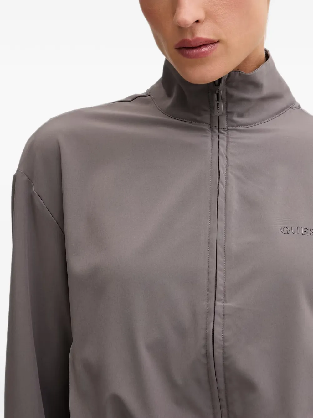 GUESS USA Trainingsjack met logoprint Grijs