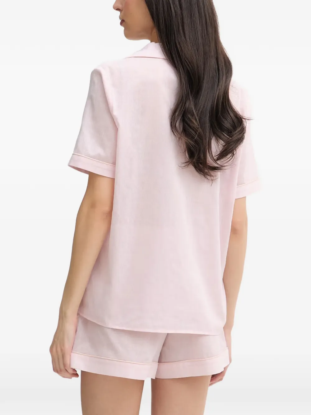 GUESS USA Pyjamaset met korte mouwen en knopen Roze