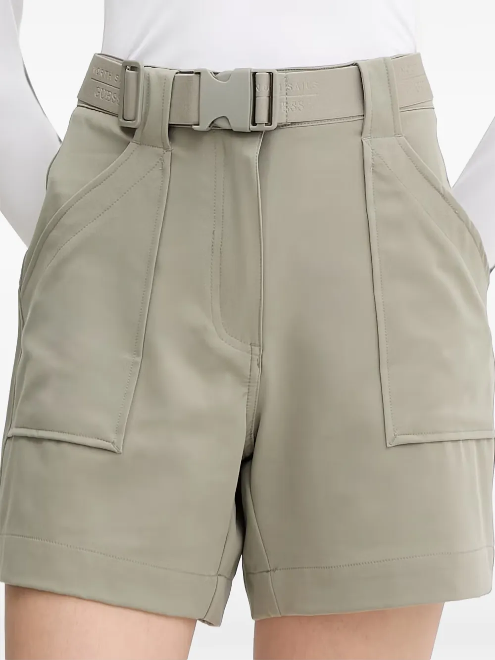 GUESS USA Cargo shorts met ceintuur Beige