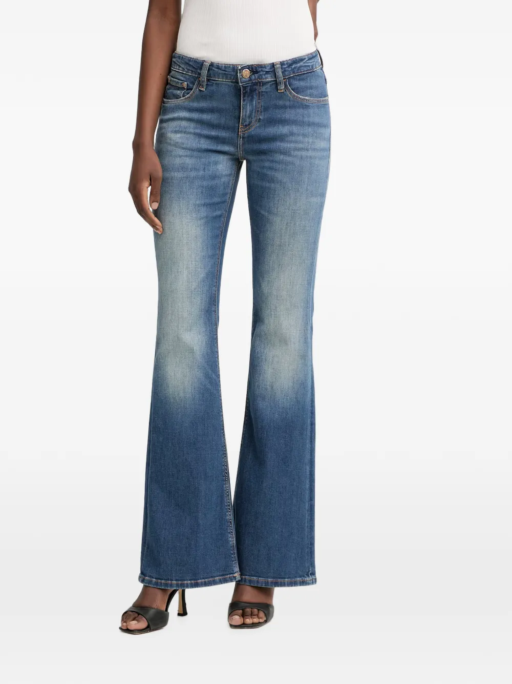 GUESS USA low-rise bootcut jeans - Blu