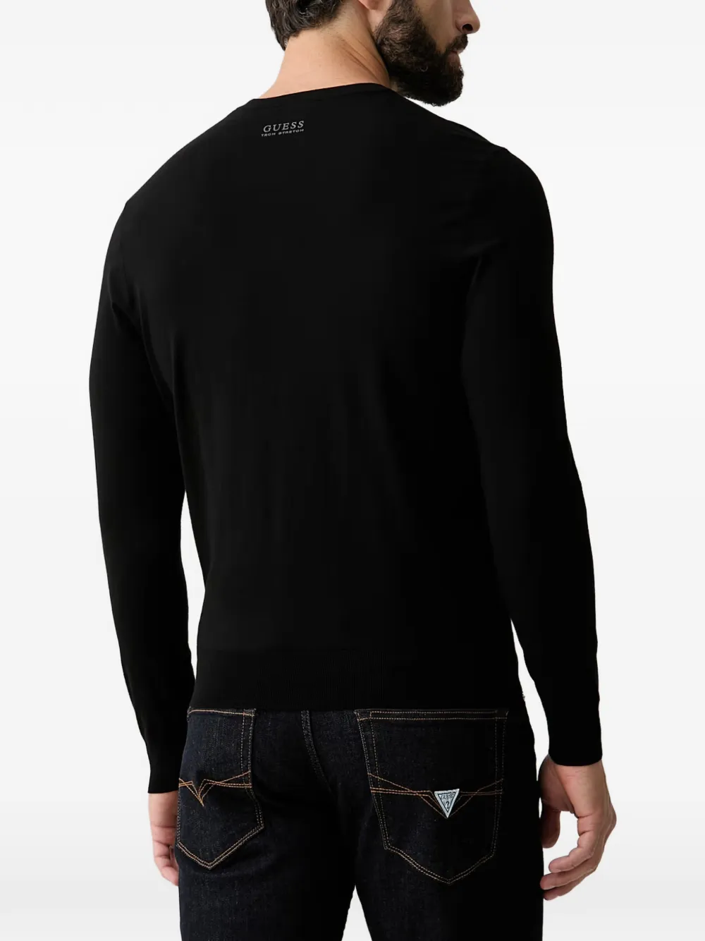 GUESS USA Trui met ronde hals Zwart