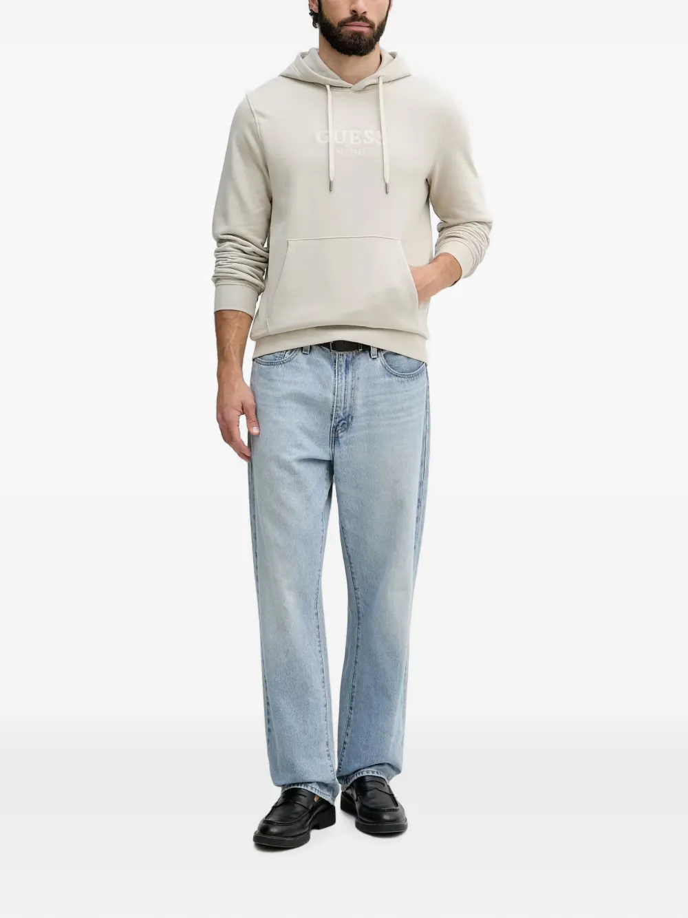 GUESS USA Sweater met capuchon Grijs