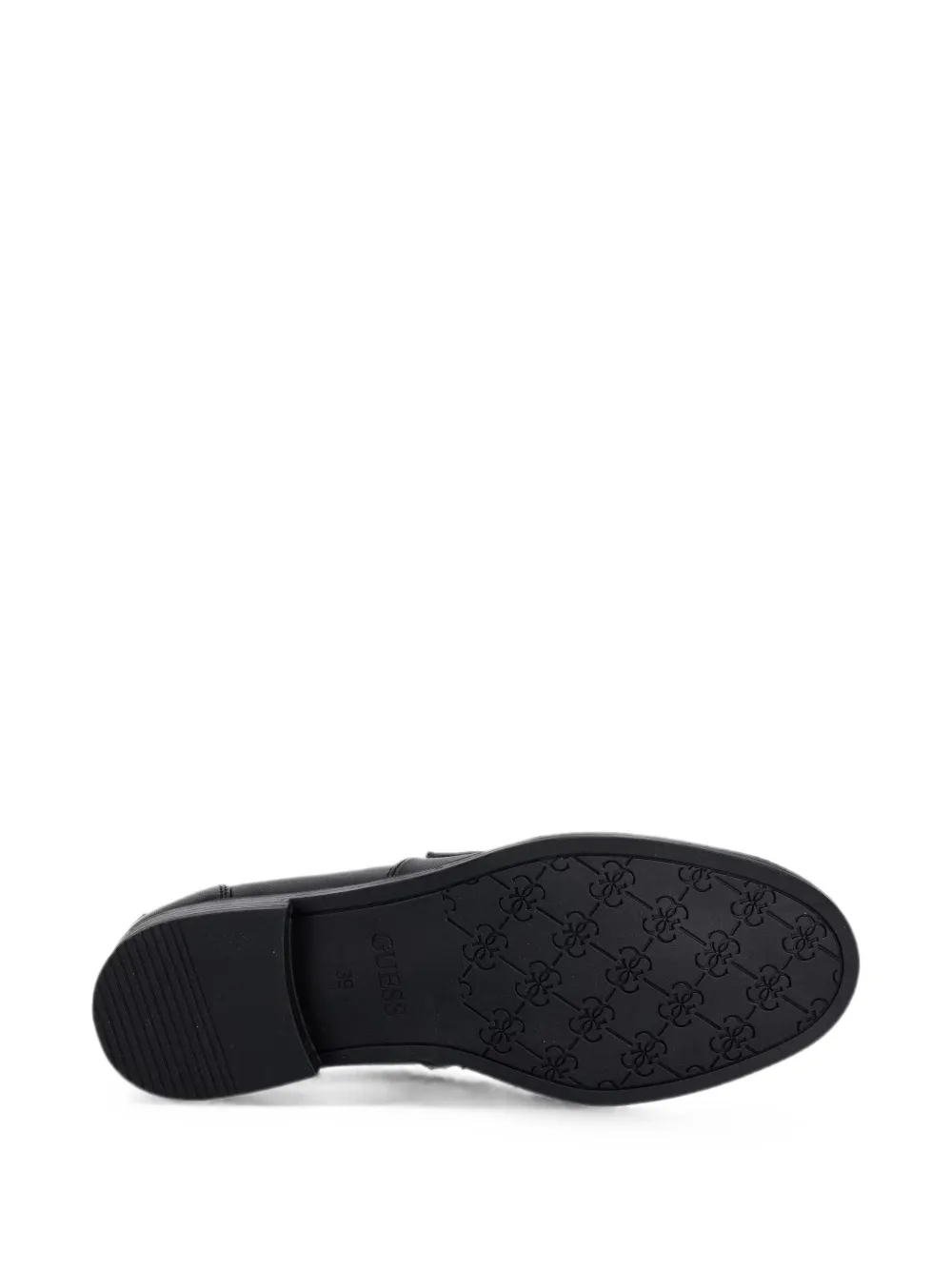GUESS USA logo-plaque penny loafers Zwart