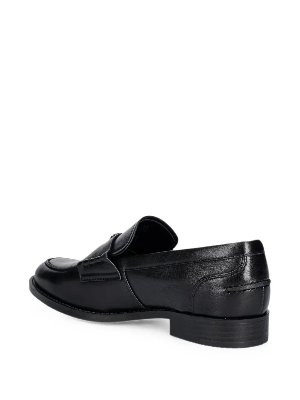 GUESS USA logo-plaque penny loafers Zwart