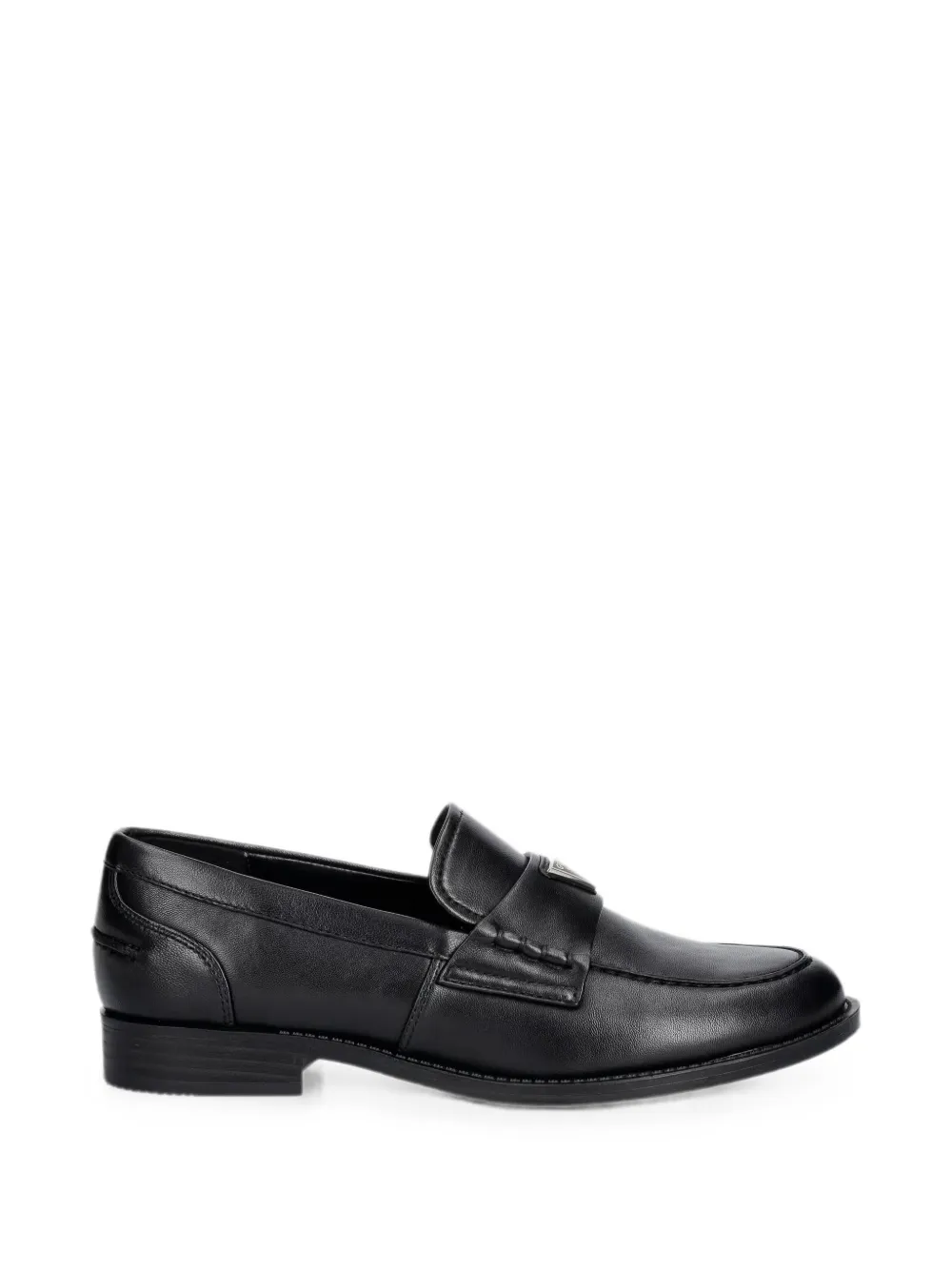 GUESS USA logo-plaque penny loafers - Nero