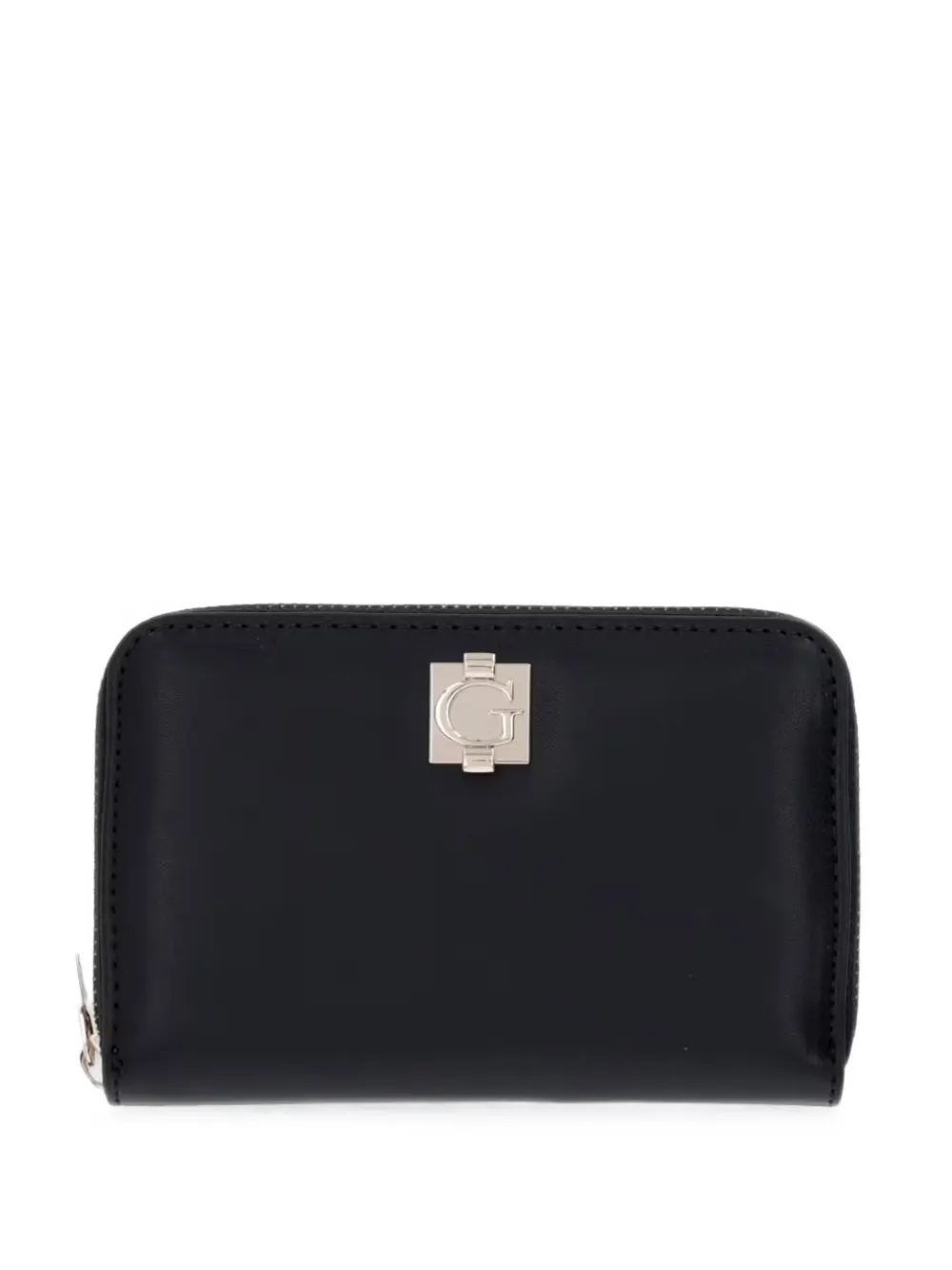 GUESS USA logo-plaque zip-around wallet - Nero