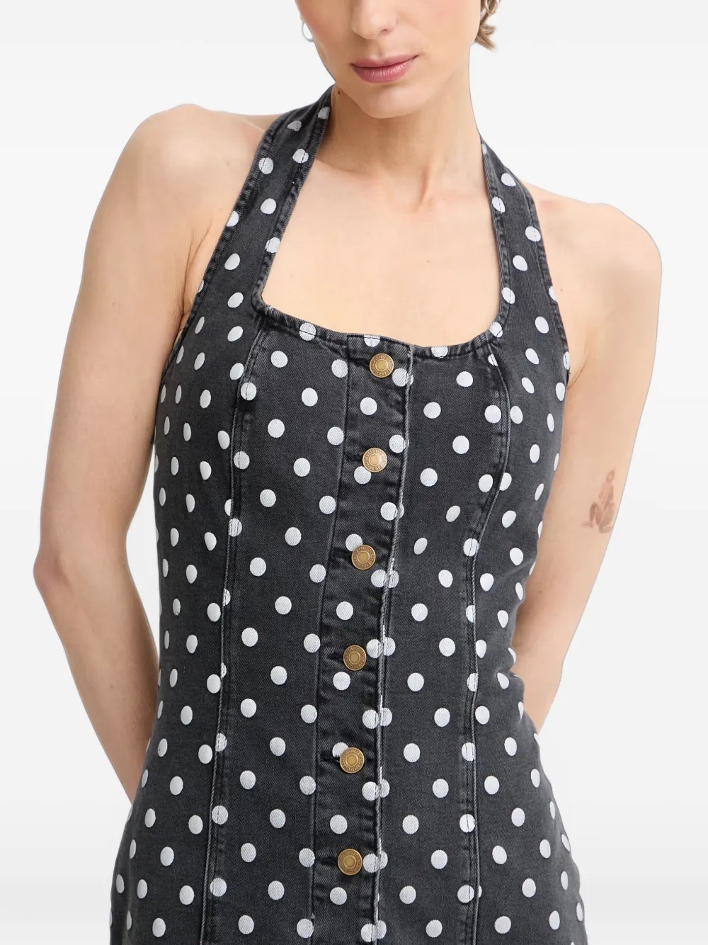 GUESS USA Mouwloze mini-jurk Zwart