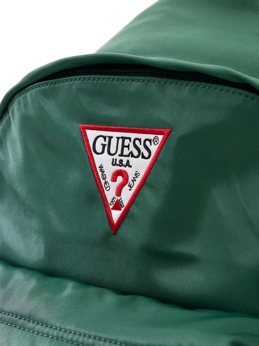 guess kids logo-patch backpack Groen